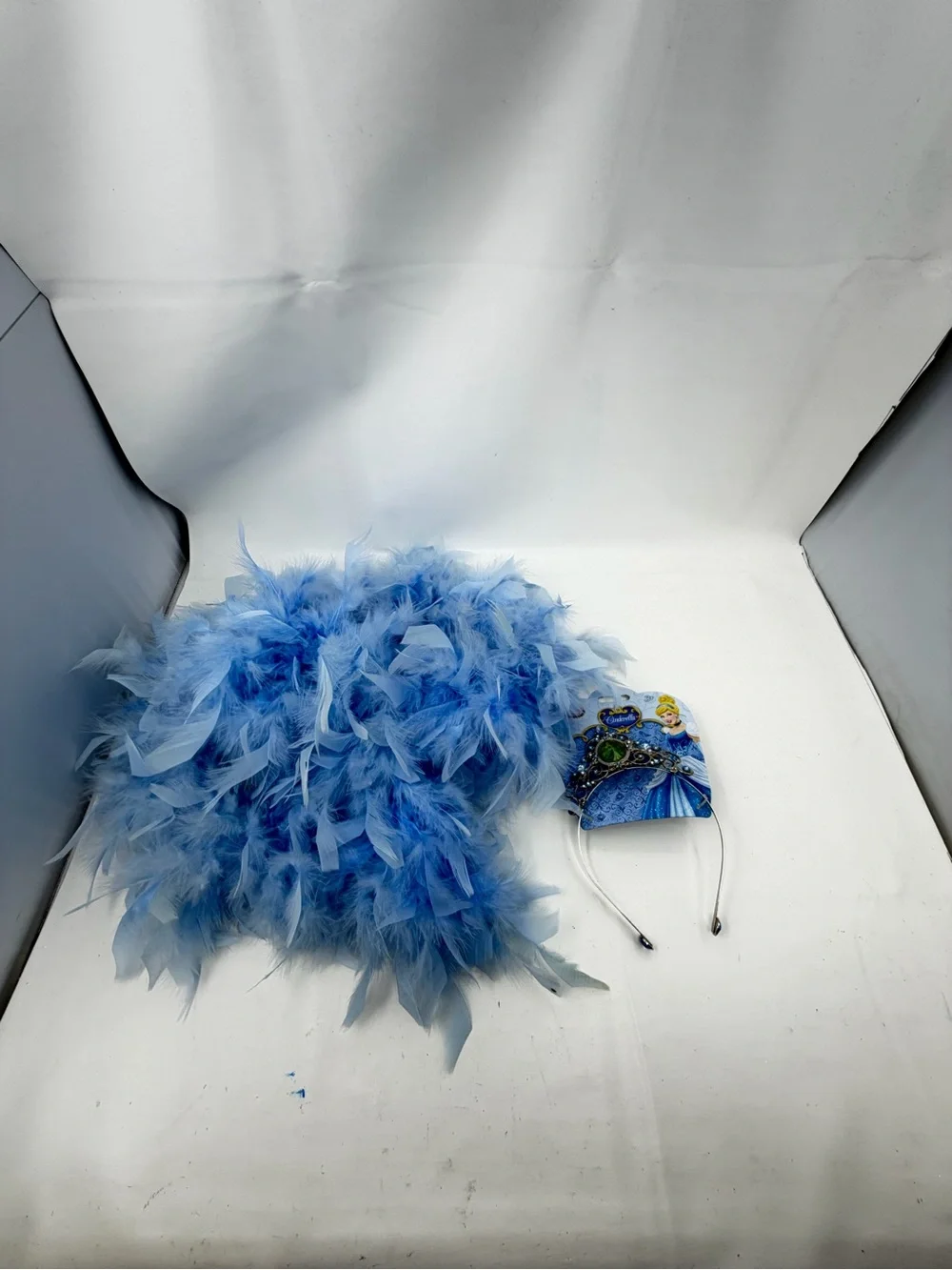 Disney Store Cinderella Princess Deluxe Dress Gown Costume Large 10 Tiara Boa
